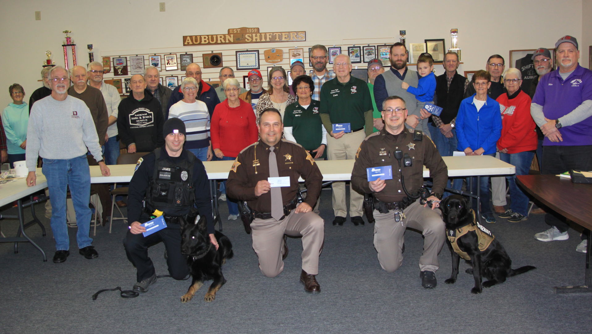 Shifters donate to local charities